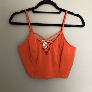 🦋3 for $30🦋 Burnt Orange Cropped Tank Top